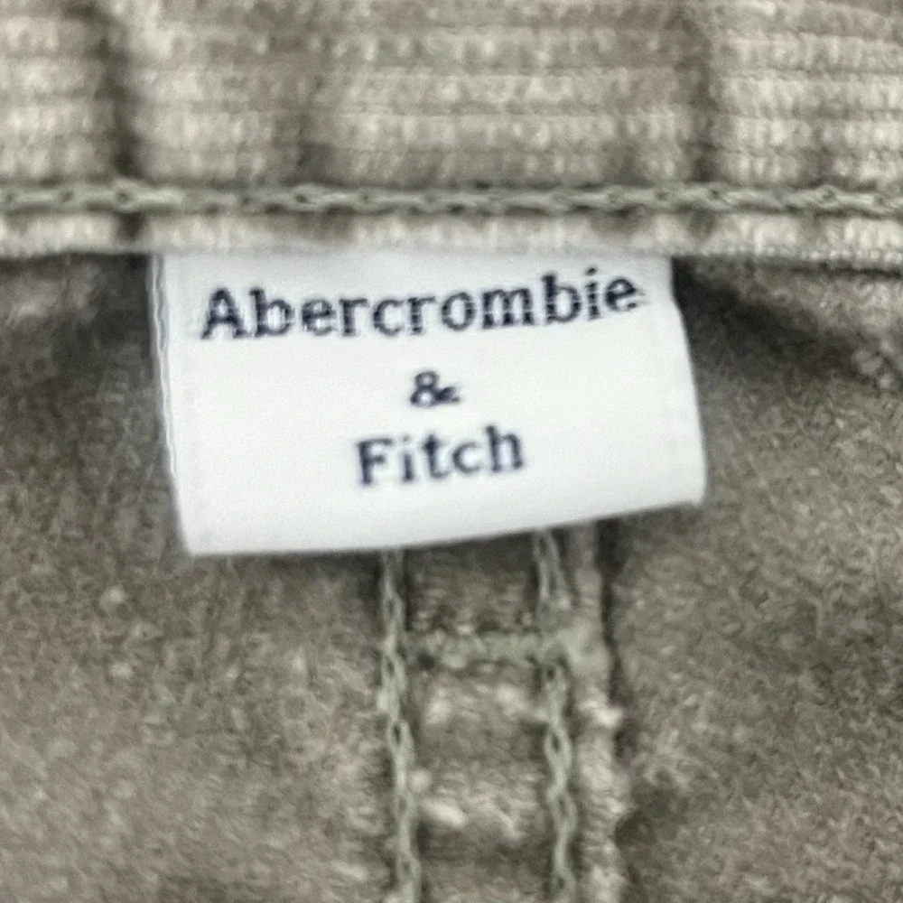 Abercrombie Fitch Corduroy Jeans Women 4 Beige Flare Bootcut Vintage 90s Y2K USA